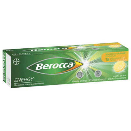 Berocca Energy Mango and Orange 15s