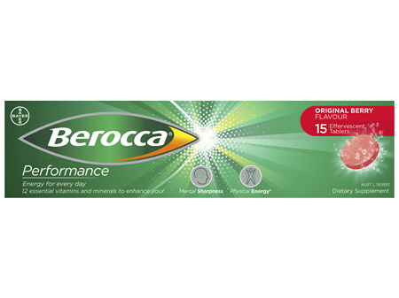Berocca Energy Vitamin Original Berry Effervescent Tablets 15 pack