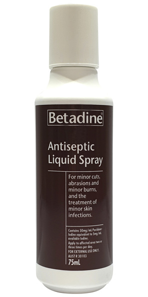 Betadine Antiseptic Liquid Spray 75mL