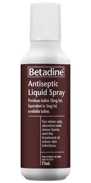 Betadine Antiseptic Liquid Spray 75mL