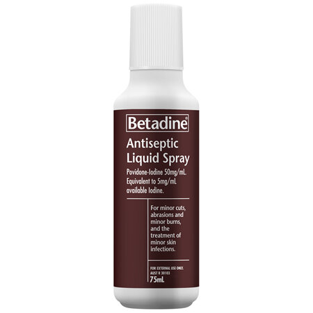 Betadine Antiseptic Liquid Spray 75mL