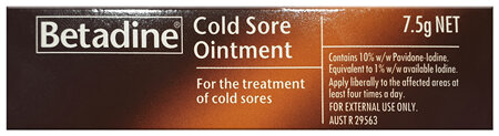 Betadine Cold Sore Ointment 7.5g