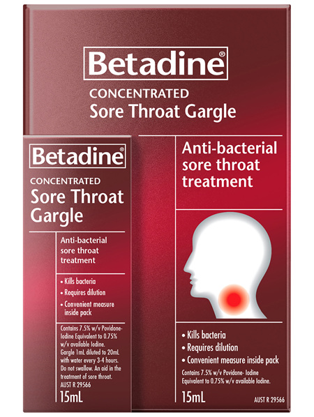 Betadine Sore Throat Gargle 15mL