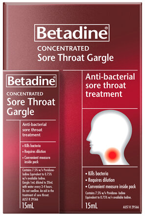 Betadine Sore Throat Gargle 15mL