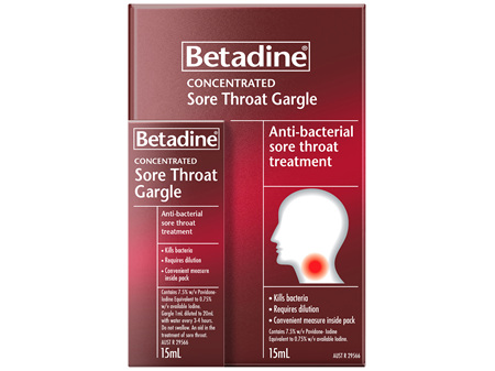 Betadine Sore Throat Gargle 15mL