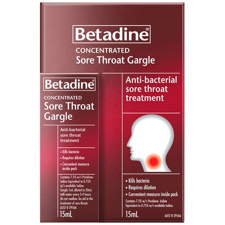 Betadine Sore Throat Gargle 15mL