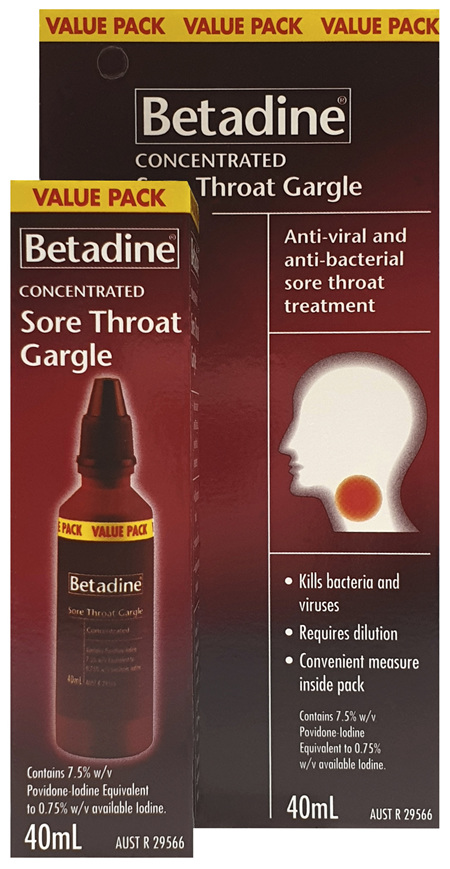 Betadine Sore Throat Gargle 40mL