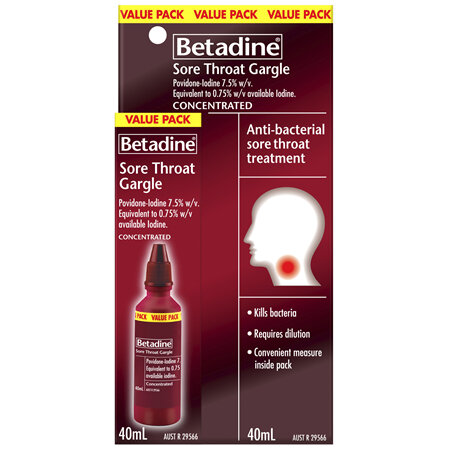 Betadine Sore Throat Gargle 40mL