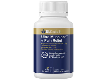 BioCeuticals® Ultra Muscleze® + Pain Relief 56 Hard Capsules