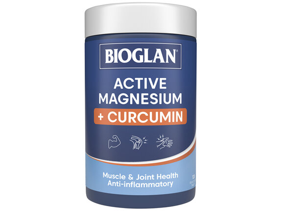 Bioglan Active Magnesium + Curcumin 120 Tablets