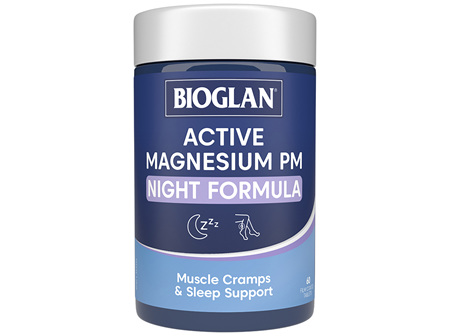 BIOGLAN Active Magnesium PM Night Formula 60 Tablets