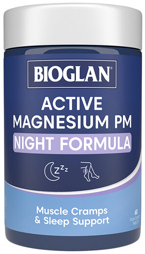 Bioglan Active Magnesium PM Night Formula 60 Tablets