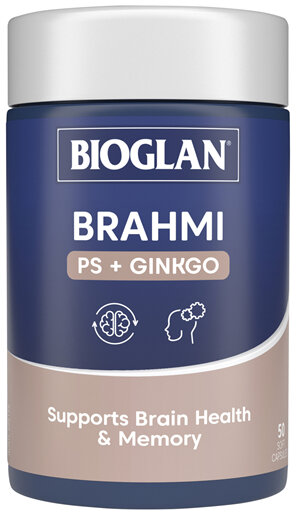 Bioglan Brahmi + PS+ Ginkgo 50 Capsules