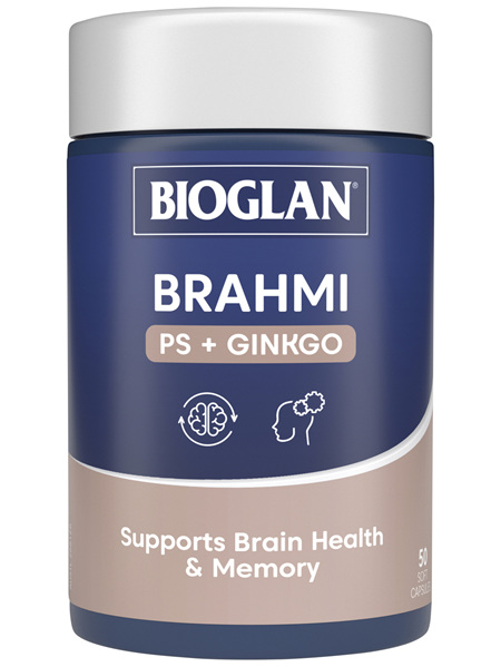 BIOGLAN - Brahmi + PS+ Ginkgo 50 Capsules