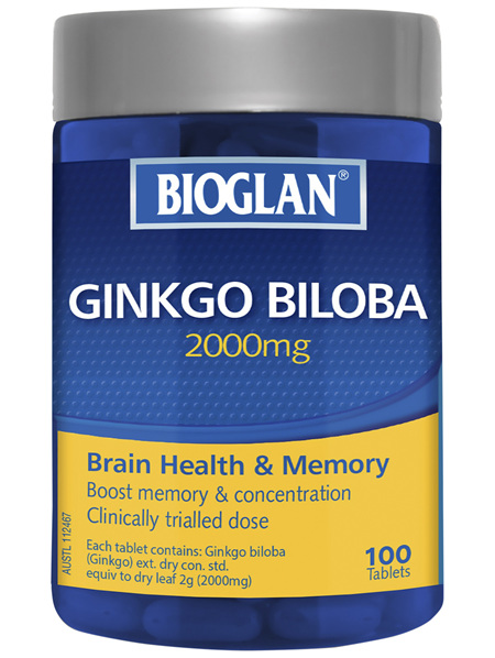 BIOGLAN - Ginkgo Biloba 2000mg 100s