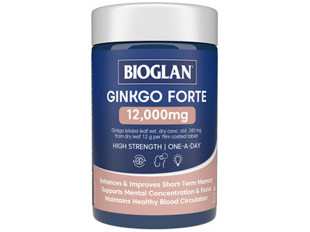 Bioglan Ginkgo Forte 12000mg 60 tablets 