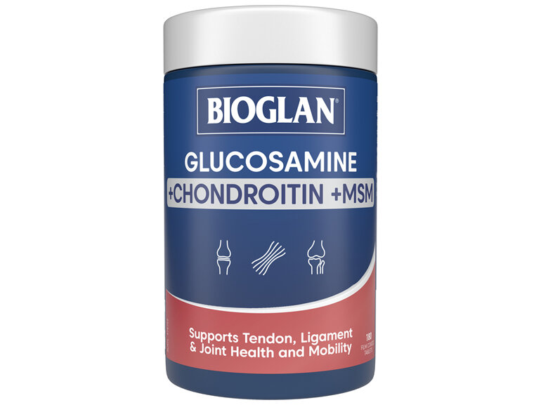 Bioglan Glucosamine + Chondroitin + MSM 180 Tablets