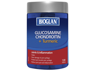 BIOGLAN -Glucosamine, Chondroitin + Turmeric 120 Tablets