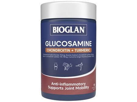 Bioglan Glucosamine, Chondroitin + Turmeric 120 Tablets