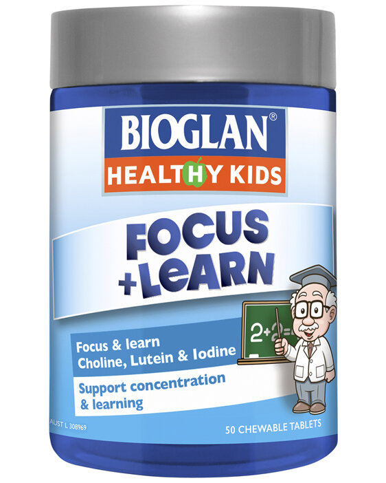 Bioglan Healthy Kids Focus & Learn Chewable 50s