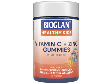 BIOGLAN Healthy Kids Vitamin C + Zinc Gummies 70 Pack