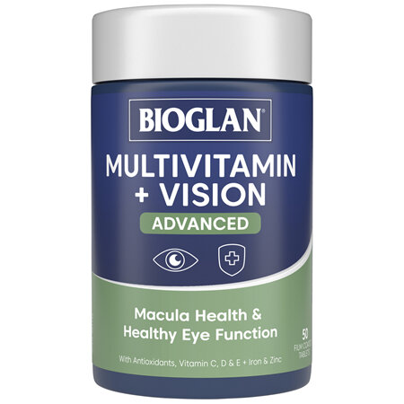 Bioglan Multivitamin + Vision Advanced 50 Tablets