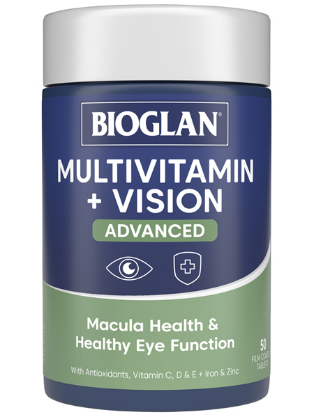 BIOGLAN Multivitamin + Vision Advanced 50 Tablets