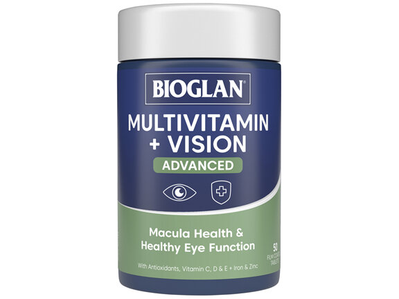 Bioglan Multivitamin + Vision Advanced 50 Tablets