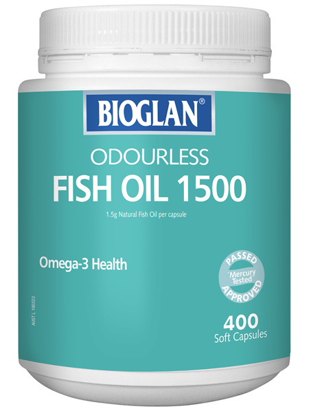 BIOGLAN - Odourless Fish Oil 1500mg 400s