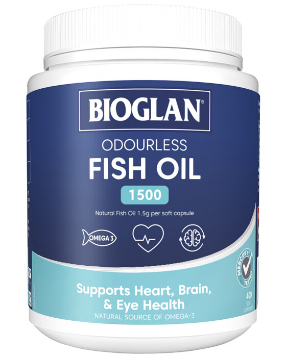Bioglan Odourless Fish Oil 1500mg 400s