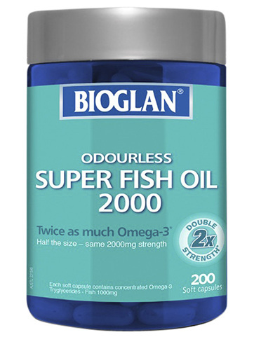 BIOGLAN - Odourless Super Fish Oil Double Strength 200s
