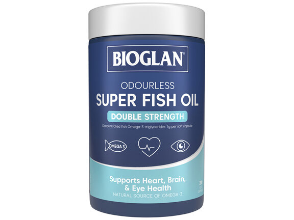 Bioglan Odourless Super Fish Oil Double Strength 200s