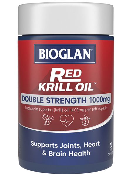 BIOGLAN - Red Krill Oil Double Strength 1000mg 30s