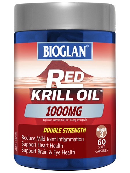 BIOGLAN - Red Krill Oil Double Strength 1000mg 60s