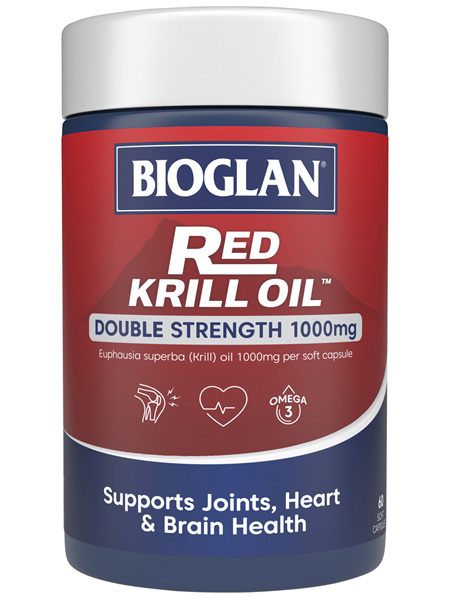 BIOGLAN - Red Krill Oil Double Strength 1000mg 60s