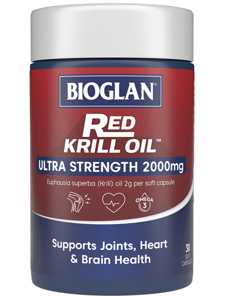 BIOGLAN - Red Krill Oil Ultra Strength 2000mg 30s