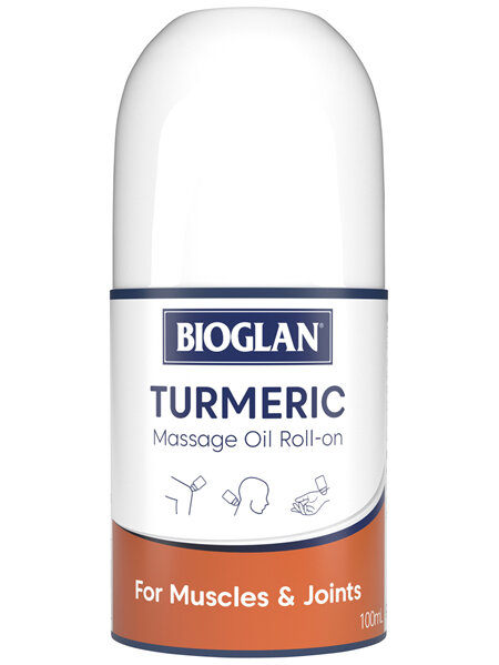 Bioglan Tumeric Massage Oil Roll-On 100mL