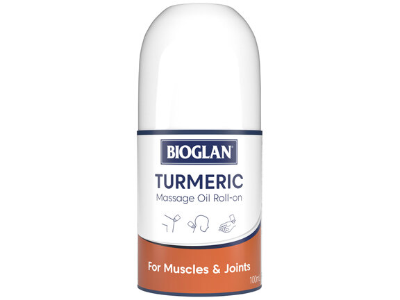 Bioglan Tumeric Massage Oil Roll-On 100mL