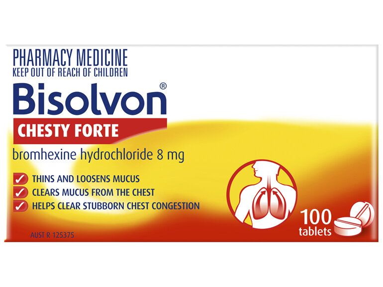 Bisolvon Chesty Forte Tablets 100