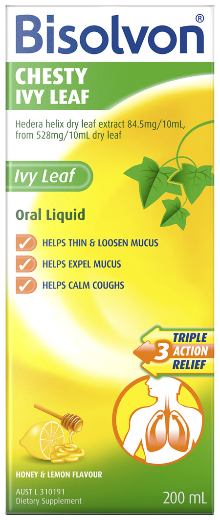 Bisolvon Chesty Ivy Leaf Liquid 200mL