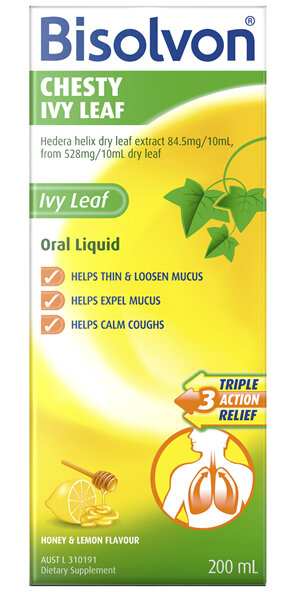 Bisolvon Chesty Ivy Leaf Liquid 200mL
