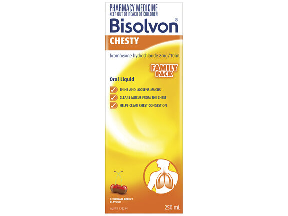 Bisolvon Chesty Liquid 250mL