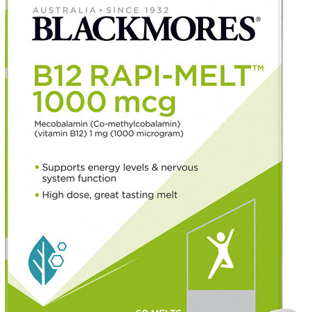 Blackmores B12 Rapi Melt 1000 mcg 60 Melts