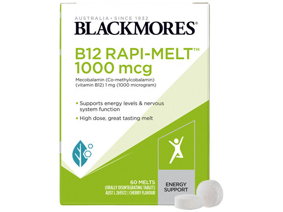 Blackmores B12 Rapi-Melt™ 1000 mcg 60 Melts