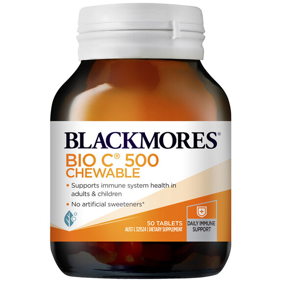 Blackmores Bio C 500 Chewable 50 Tablets