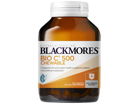 Blackmores Bio C 500 Chewable Tablets 125pack