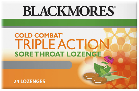Blackmores Cold Combat Triple Action Lozenge (24)