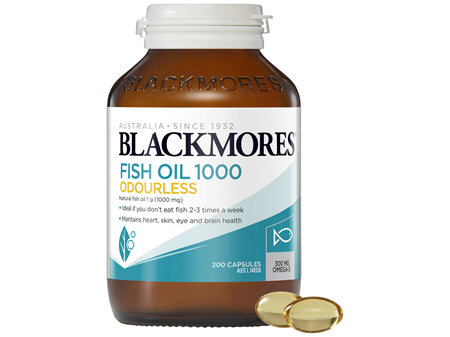 Blackmores Fish Oil 1000 Odourless 200 Capsules
