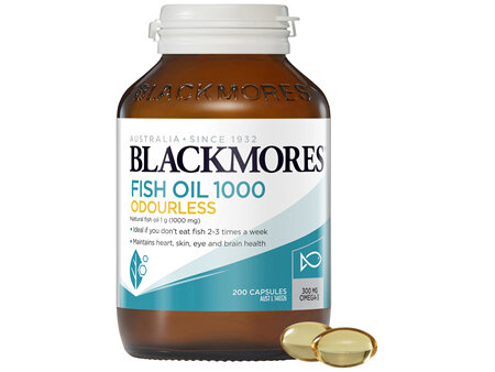 Blackmores Fish Oil 1000 Odourless 200 Capsules