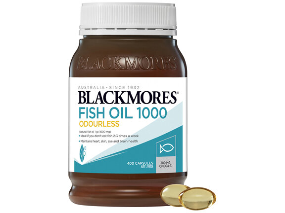 Blackmores Fish Oil Mini Caps Odourless 400 Capsules